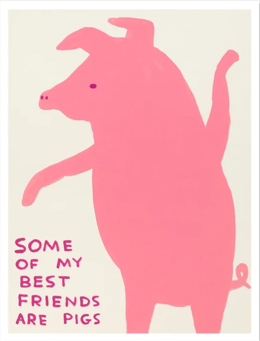 David Shrigley, Some of my Best Friends are Pigs, 2020