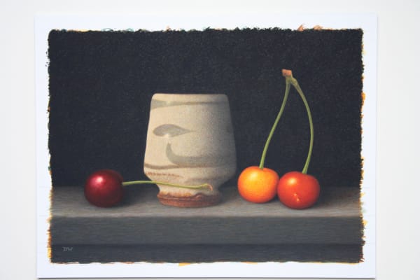 Dylan Waldron, Japanese Sake Cup with Cherries, February 2020,