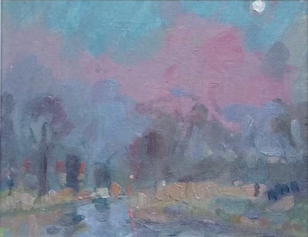Andrew Farmer ROI, Nocturne in pink