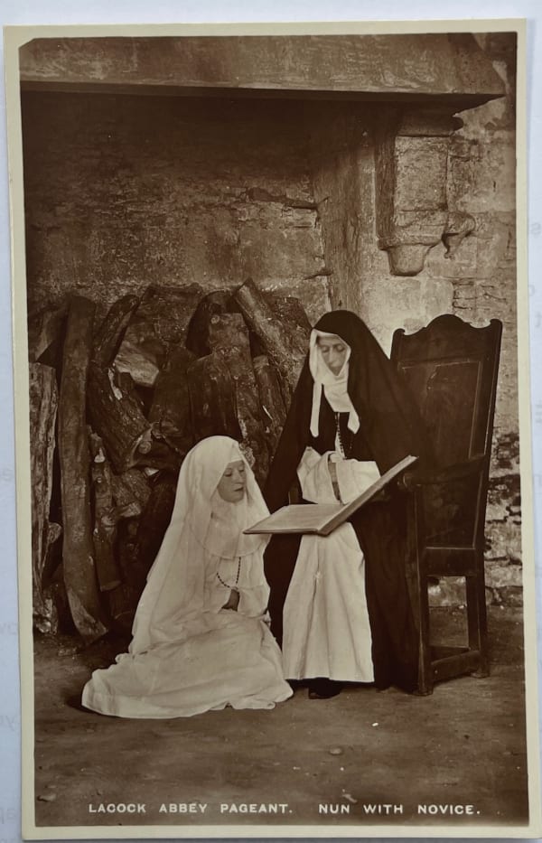 Emil Otto Hoppé, Nun with Novice. Postcard (Lacock Abbey Pageant), 1932