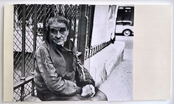 John Deakin, Paris book dummy - La Clocharde - Woman Seated, c.1950