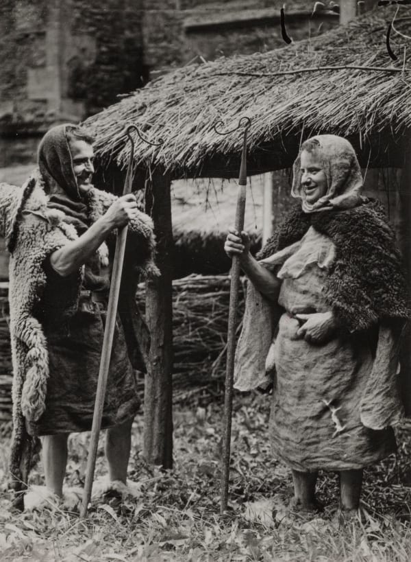 Emil Otto Hoppé, Shepherds. R Self (left) (Lacock Abbey Pageant, Wiltshire), 1932