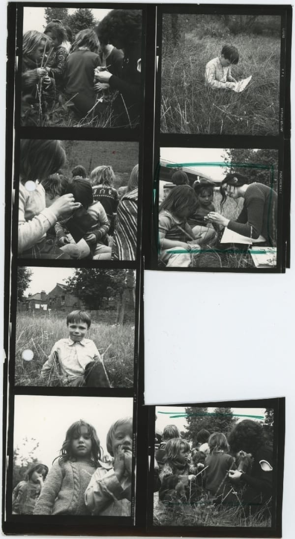Jo Spence, Partial Contact Sheet - Gypsies, 1974