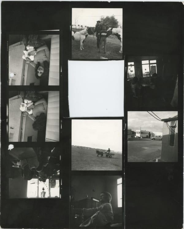 Jo Spence, Contact Sheet - Gypsies, 1974