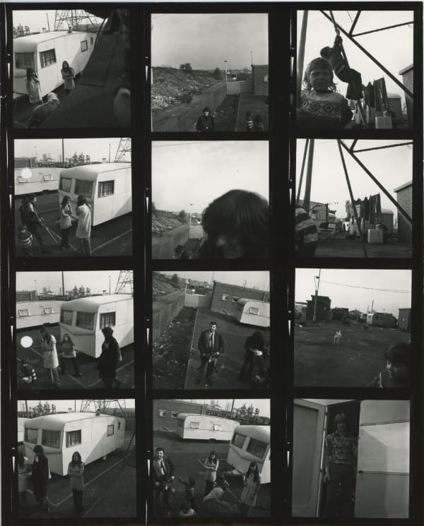 Jo Spence, Contact Sheet - Gypsies, 1974
