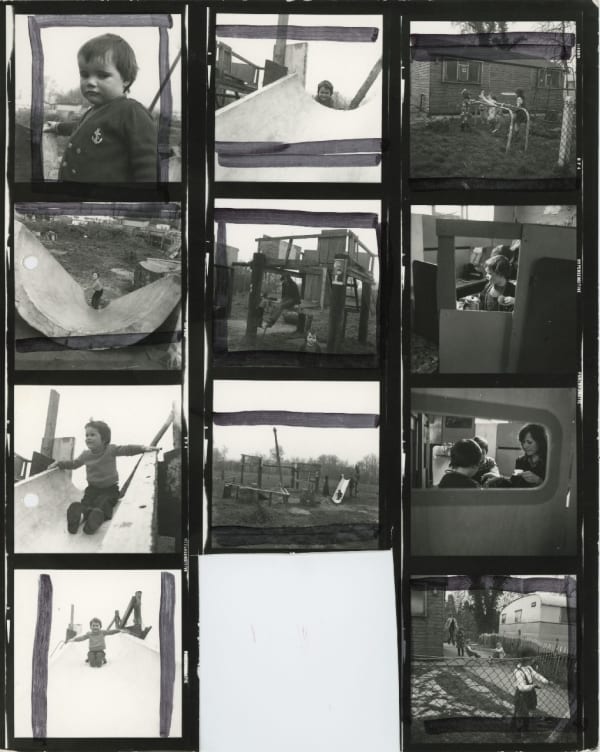 Jo Spence, Contact Sheet - Gypsies, 1974