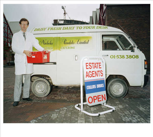 Anna Fox, Work Stations, Sandwich delivery service, Docklands Enterprise Zone (27), 1988
