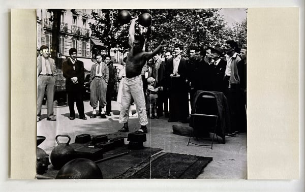 John Deakin, Paris book dummy - Strongman, c.1950