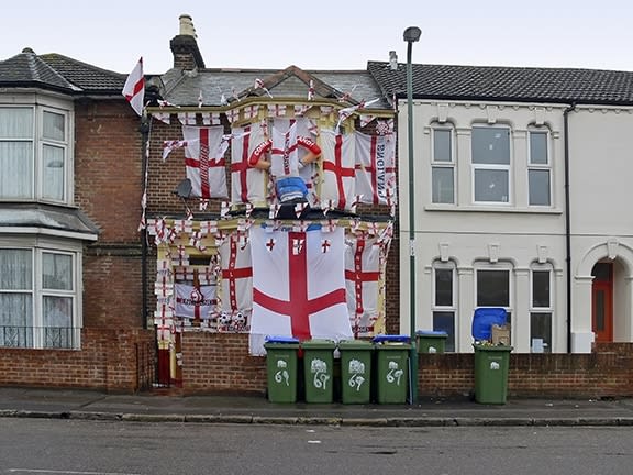 The Caravan Gallery, England supporter's house, Southampton, 2006