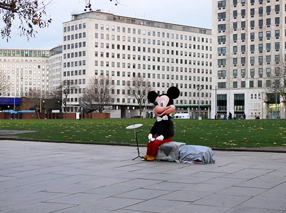 The Caravan Gallery, Mickey Mouse, South Bank, London, 2008