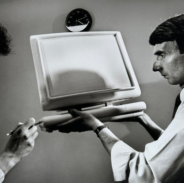 Brian Griffin, Jim Osborne, Sebior Draughtsman, Lynwood Scientific Developments, Hampshire (From the series "Work"), 1987