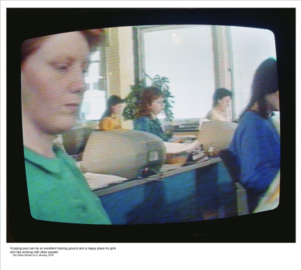 Anna Fox, Work Stations, Insurance Company, the City. Typing Pool (13), 1988