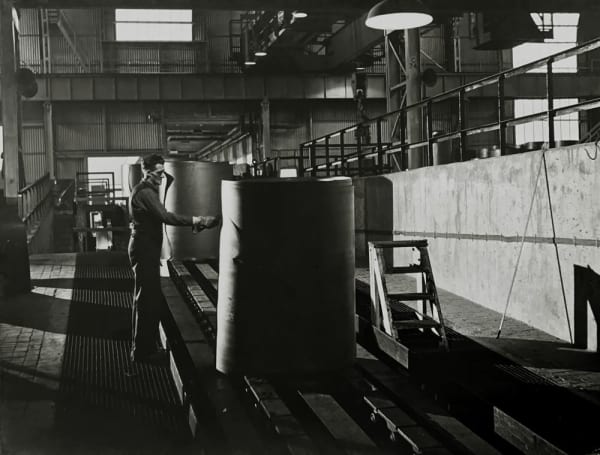 Wolfgang Suschitzky, Report on Steel (Port Talbot - Coils on Conveyors), 1948