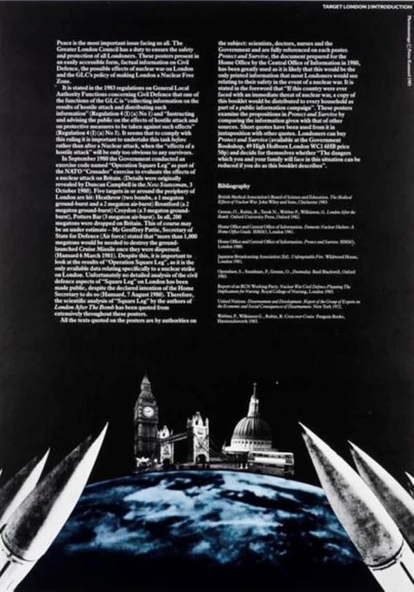 Peter Kennard, Target London. (Peace), 1985