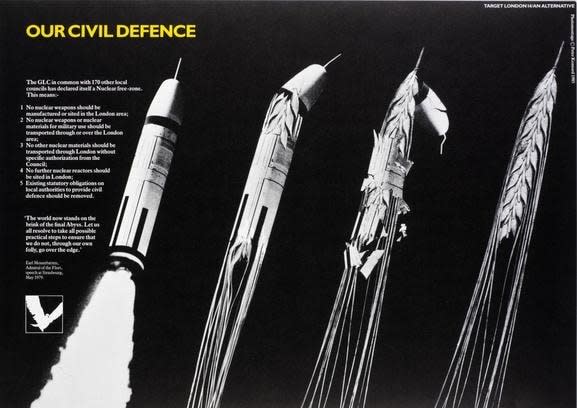 Peter Kennard, Target London (Our civil defence), 1985