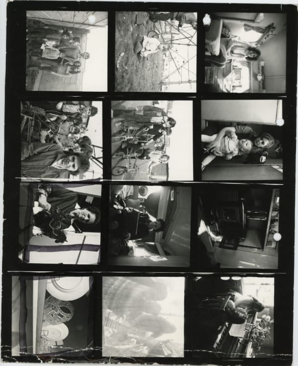 Jo Spence, Contact Sheet - Gypsies, 1974