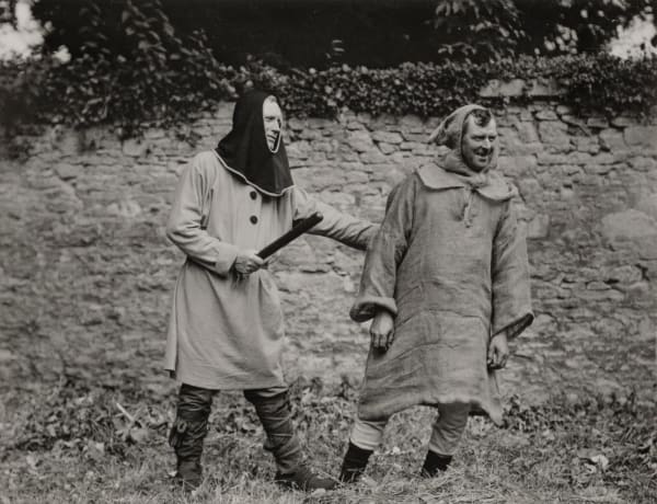 Emil Otto Hoppé, Constable. Mr Bird arresting Mr Martin (Lacock Abbey Pageant, Wiltshire), 1932