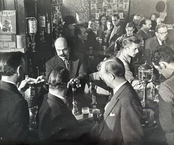 John Deakin, Gaston Berlemont proprietor of The French House , Soho, 1950