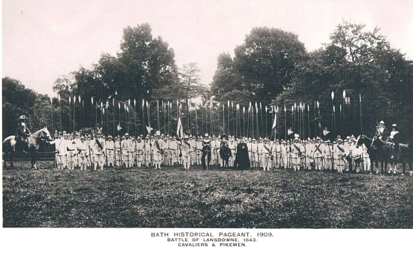 Lewis Bros, Bath Historical Pageant. Battle of Lansdowne, 1643. Cavaliers & Pikemen., 1909