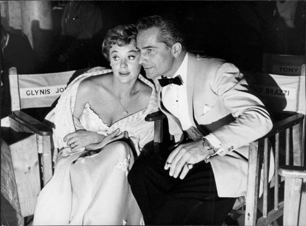 Tom Blau, Rossano Brazzi & Glynis Johns, 1956