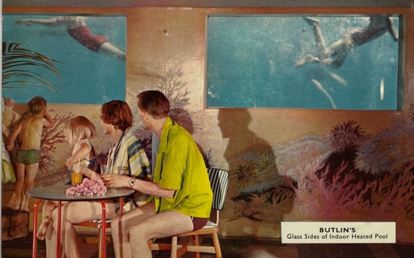 John Hinde Studio, Butlin's: Glass Side of Indoor Heated Pool, 1962