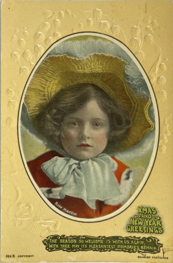 Rita Martin, Xmas and New Year Greetings, c. 1910
