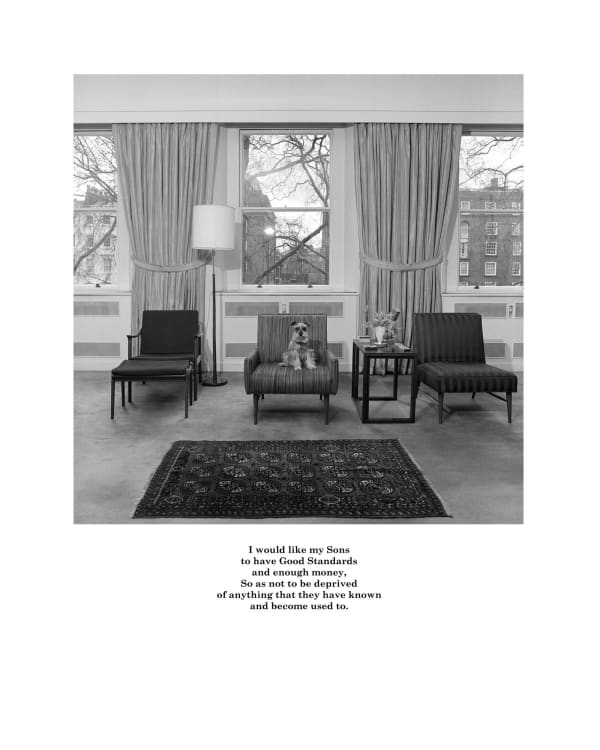 Karen Knorr, Belgravia (I would like my Sons), 1979