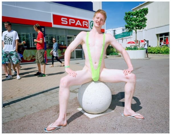 Anna Fox, Resort 2, Man on Concrete Ball, 2010, 2010
