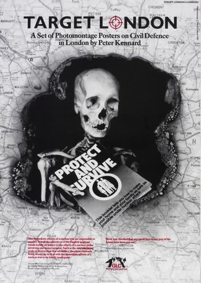 Peter Kennard, Target London. (Title), 1985