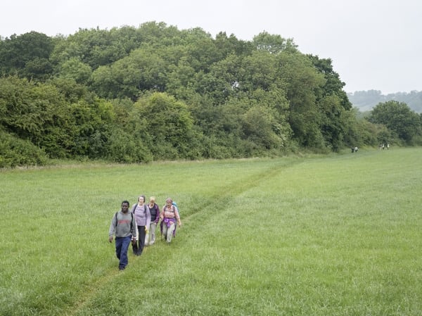 Simon Roberts, Refugee Tales Walk, North Downs Way, Oxted, Surrey, 2015, 2015