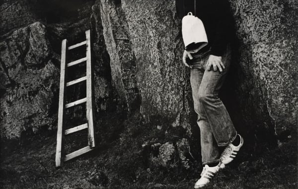 Paul Hill, Chris and Ladder, Brassington, 1976, 1976