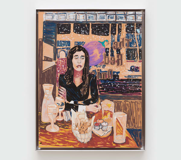 Ben Wolf Noam Simone Krug in Aspen, Curator, 2021 Oil on canvas in aluminum frame 16 x 12 in (40.6 x 30.5 cm) Framed 17 x 13 in (43.2 x 33 cm)