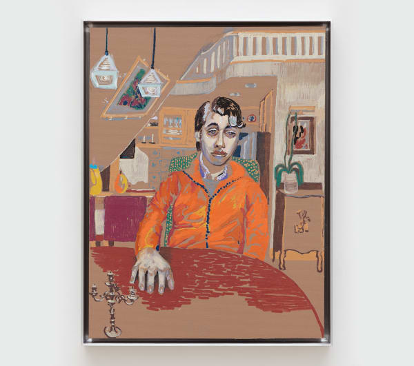 Ben Wolf Noam David Wolf Noam in Cambridge, Entrepenur, 2022 Oil on canvas in aluminum frame 16 x 12 in (40.6 x 30.5 cm) Framed 17 x 13 in (43.2 x 33 cm)