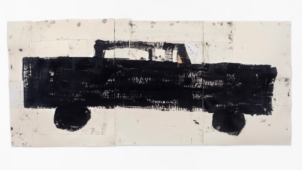 Rose Wylie, Black Car, 2018
