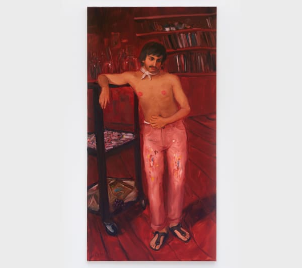 Jenna Gribbon The Artist Eroticized (Salman), 2020 Oil on linen 72 x 36 in (182.9 x 91.4 cm)