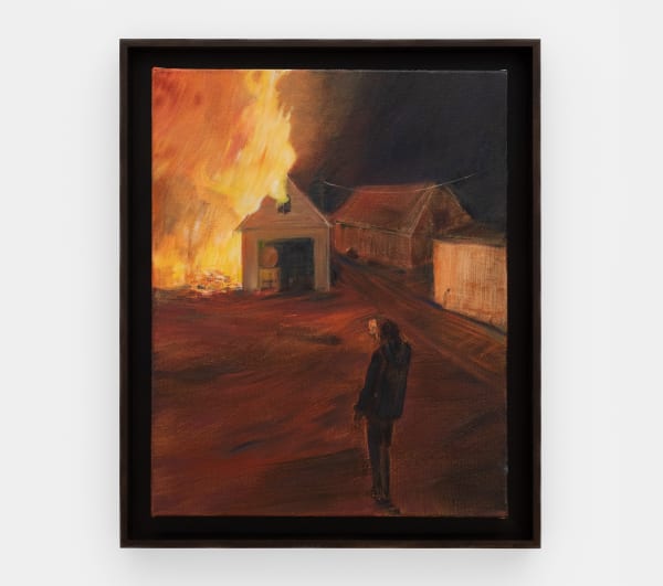 Soumya Netrabile Night Fire, 2023 Oil on canvas 20 x 16 in (50.8 x 40.6 cm)