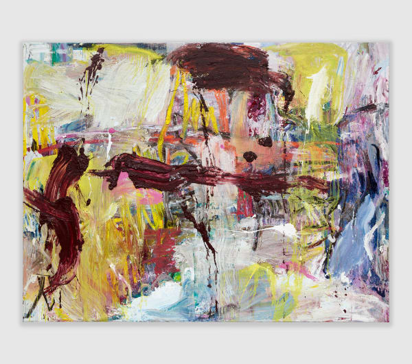 Federico de Francesco The Day I Was Born, 2024 Oil, oil stick and wax on canvas 73 x 96 in (185.4 x 243.8 cm)