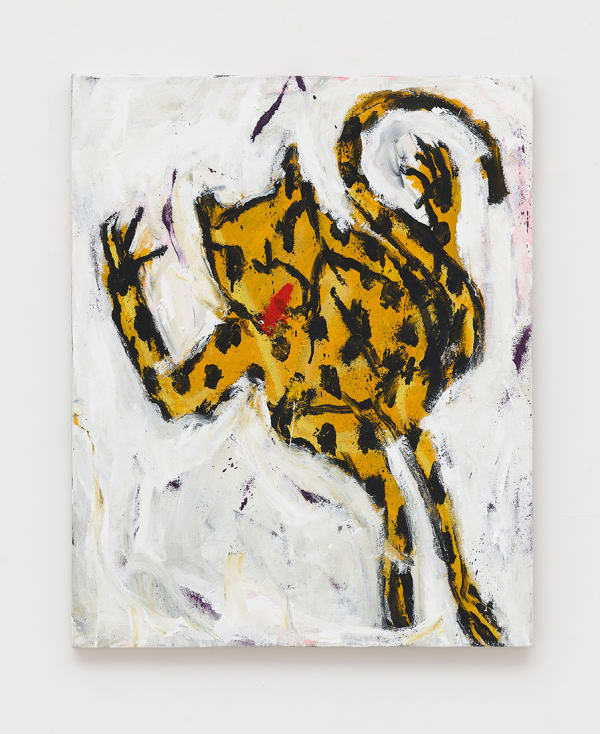 Kyle Orlando Global Tour 1995, 2022 Acrylic and enamel on canvas 30 x 24 in (76.2 x 61 cm)