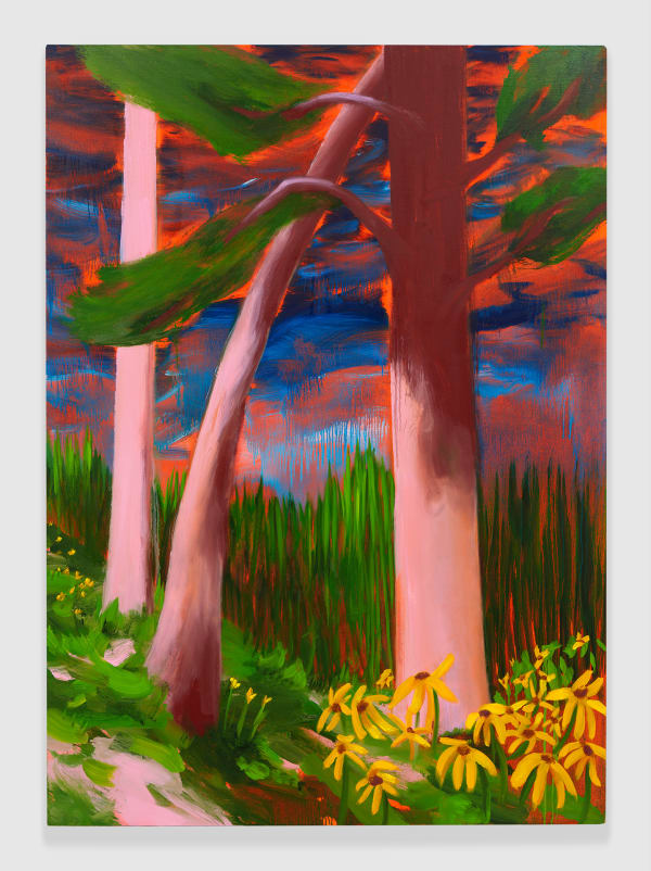Nicole Wittenberg Gloriosa Daisy 3, 2023 Oil on canvas 84 x 60 in (213.4 x 152.4 cm)