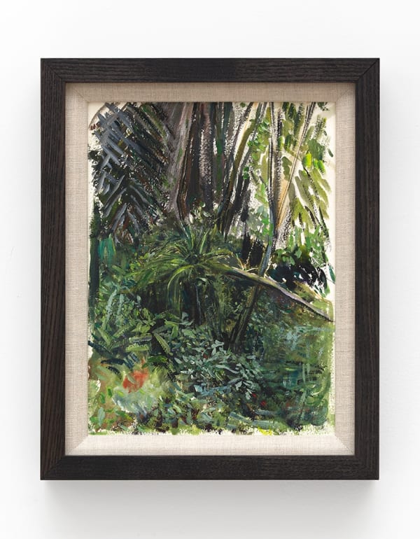 Haley Mellin SR 15.4671°N, 90.7767°W, 2022 Gouache and pen on paper 10 x 7.25 inches 25.4 x 18.4 centimeters 12.75 x 10.25 inches (framed) 32.4 x 26 centimeters (framed)