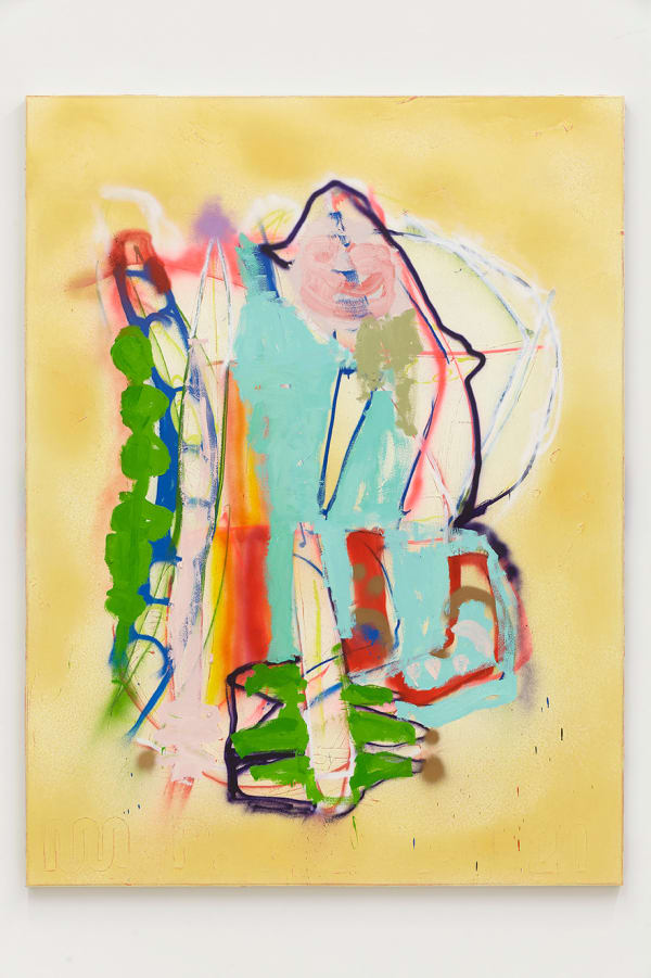 Marco Pariani Felt Puppet, 2021 Oil, acrylic and enamel on canvas 78 x 59 inches 198.1 x 149.9 centimeters
