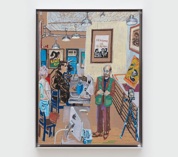 Ben Wolf Noam Eugene Kotlyarenko in Soho, Filmmaker, 2023 Oil on canvas in aluminum frame 16 x 12 in (40.6 x 30.5 cm) Framed 17 x 13 in (43.2 x 33 cm)