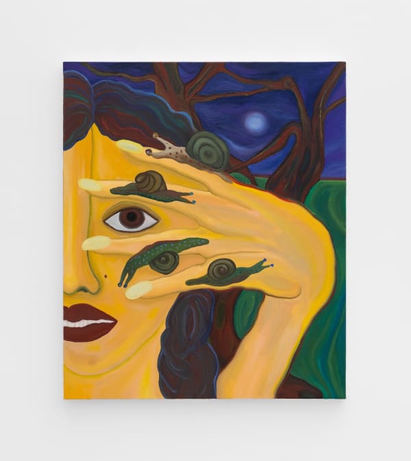 Mickey Lee Snail Catcher, 2024 Oil on canvas 30 x 25 in (76.2 x 63.5 cm)