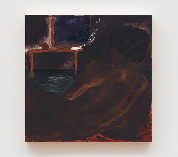 Marcus Leslie Singleton Restless, 2024 Oil on panel 14 x 14 in (35.6 x 35.6 cm)