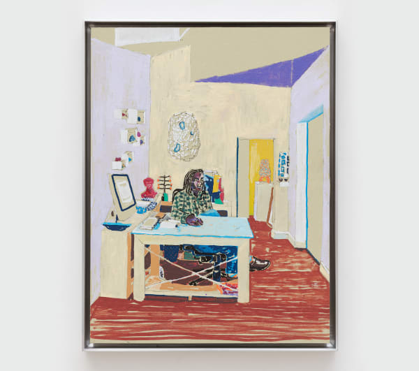 Ben Wolf Noam Sam Harvey in Aspen, Gallerist, 2021 Oil on canvas in aluminum frame 16 x 12 in (40.6 x 30.5 cm) Framed 17 x 13 in (43.2 x 33 cm)