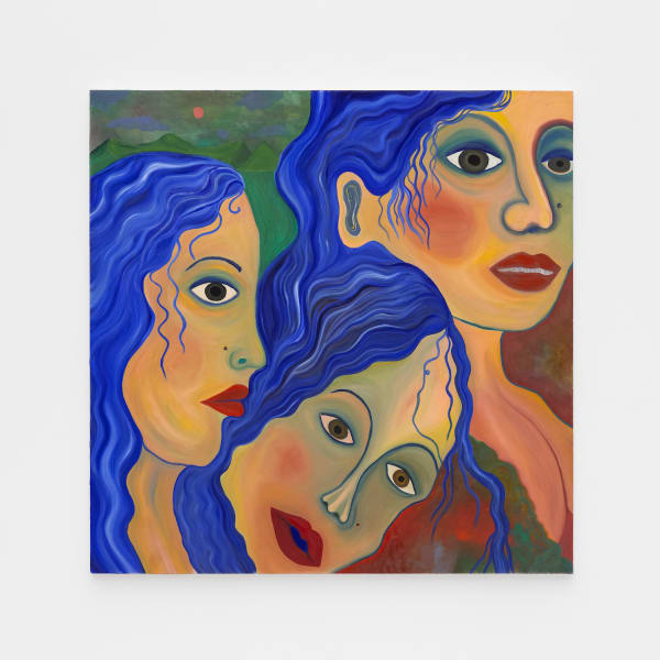 Mickey Lee Three Graces, 2024 Oil on canvas 37 x 37 in (94 x 94 cm)