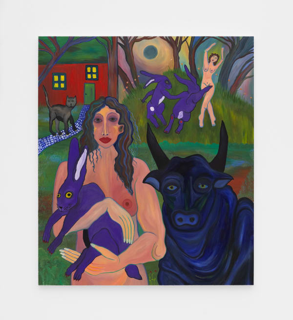 Mickey Lee Portrait of a Family, 2024 Oil on canvas 54 x 45 in (137.2 x 114.3 cm)
