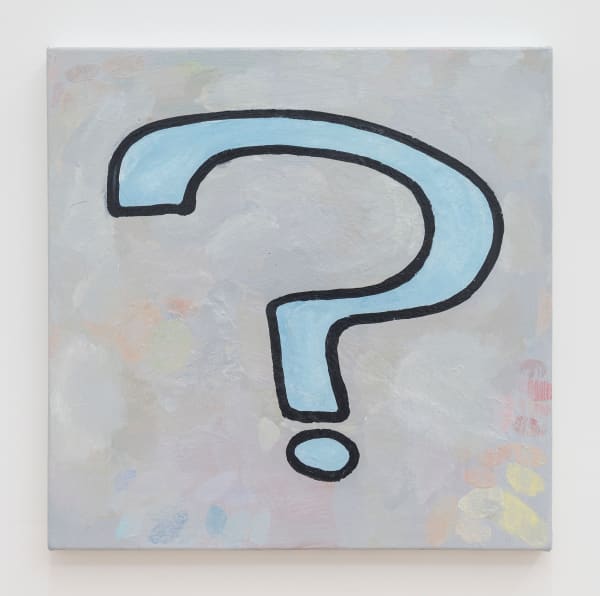 Donald Baechler The Ghetto Extent, 2019 Acrylic and fabric callage on canvas 24 x 24 inches 61 x 61 centimeters