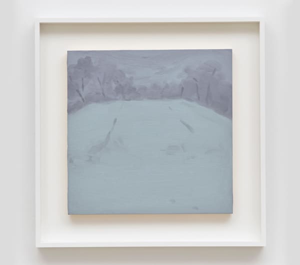 Will Gabaldón Snowscape 1/13/23, 2023 Oil on panel 12 x 12 in (30.5 x 30.5 cm) Framed 16.75 x 16.75 in (42.8 x 42.8 cm)