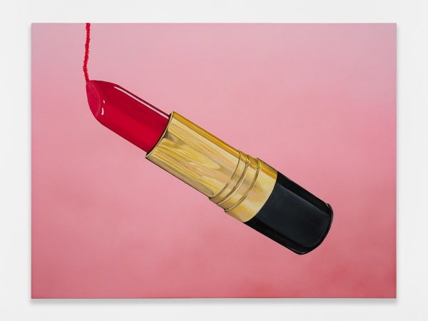 Jason Mason Pink Lipstick, 2024 Flashe and acrylic on canvas 30 x 40 in (76.2 x 101.6 cm)